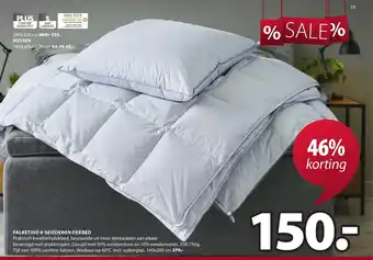 Jysk Falketind 4-Seizoenen Dekbed 140x200 cm aanbieding