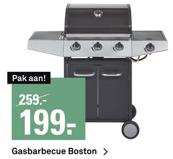 Karwei Gasbarbecue Boston aanbieding