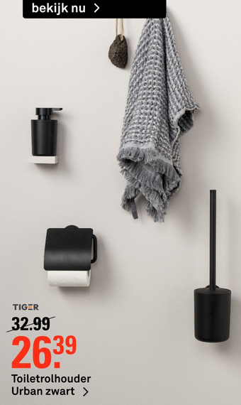 Karwei Toiletrolhouder Urban zwart aanbieding