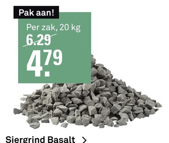 Karwei Siergrind Basalt aanbieding