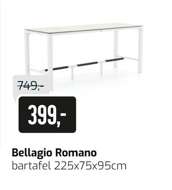 Kees Smit Bellagio Romano bartafel aanbieding