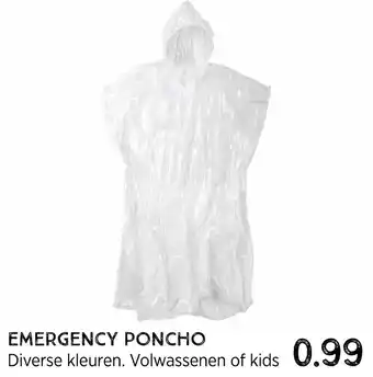 Xenos Emergency poncho aanbieding