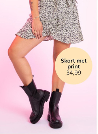 MS Mode Skort met print aanbieding