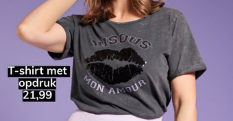 MS Mode T-shirt met opdruk aanbieding