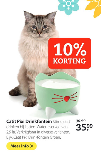 Pets Place Catit Pixi Drinkfontein aanbieding