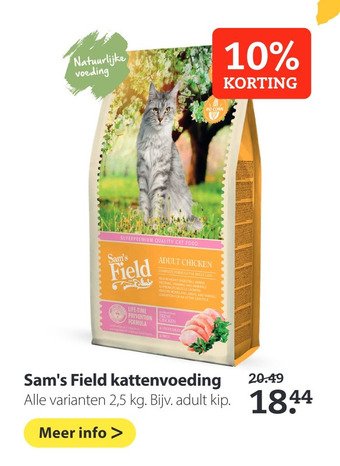 Pets Place Sam's Field kattenvoeding aanbieding