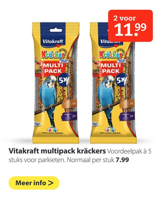 Pets Place Vitakraft multipack kräckers aanbieding