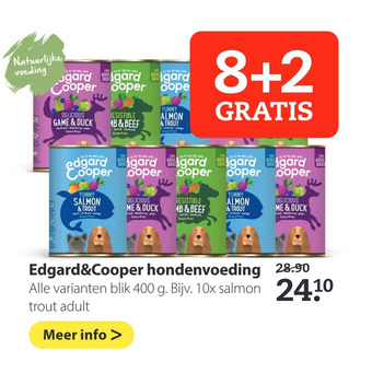 Pets Place Edgard&Cooper hondenvoeding aanbieding