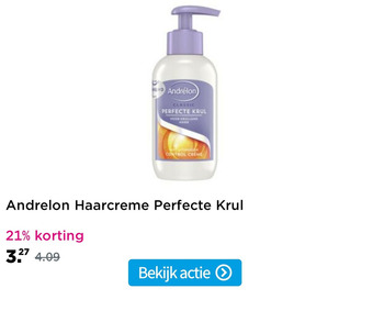 Plein.nl Andrelon Haarcreme Perfecte Krul aanbieding