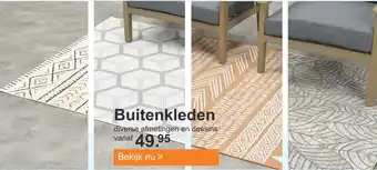 Tuinmeubelland Buitenkleden aanbieding