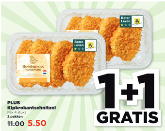 PLUS Kipkrokantschnitzel aanbieding