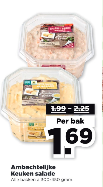 PLUS Ambachtelijke Keuken salade aanbieding