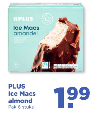 PLUS Ice Macs almond aanbieding