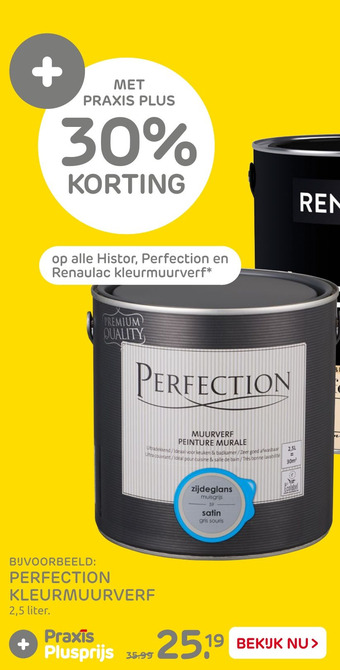 Praxis PERFECTION KLEURMUURVERF aanbieding