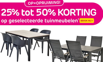 Praxis op geselecteerde tuinmeubelen aanbieding