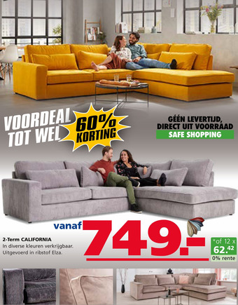 Seats and Sofas 2-Term CALIFORNIA aanbieding