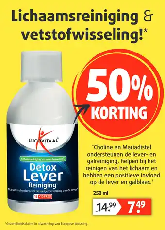 Lucovitaal Detox lever reiniging aanbieding