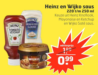 Trekpleister Heinz en Wijko saus aanbieding