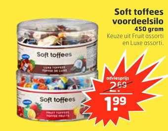 Trekpleister Soft toffees voordeelsilo aanbieding