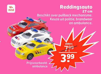 Trekpleister Reddingsauto aanbieding