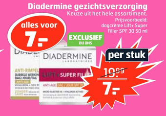 Trekpleister Diadermine gezichtsverzorging aanbieding