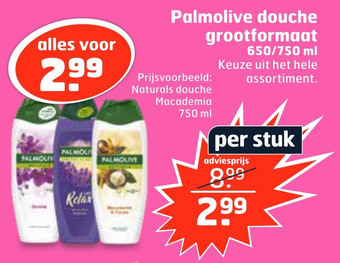 Trekpleister Palmolive douche grootformaat aanbieding