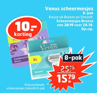 Trekpleister Venus scheermesjes aanbieding