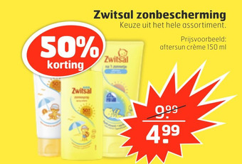 Trekpleister Zwitsal zonbescherming aanbieding