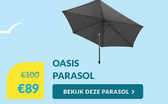 Van der Garde tuinmeubelen Oasis Parasol aanbieding