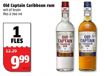 Poiesz Old Captain Caribbean rum aanbieding