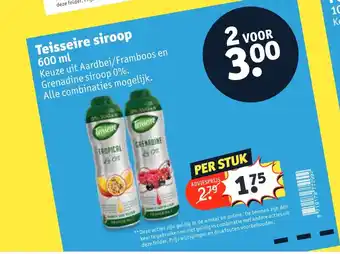 Kruidvat Teisseire siroop aanbieding