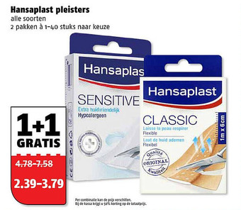 Poiesz Hansaplast pleisters aanbieding