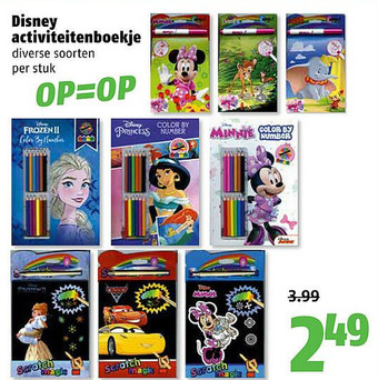 Poiesz Disney activiteitenboekje aanbieding