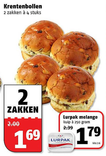 Poiesz Krentenbollen aanbieding