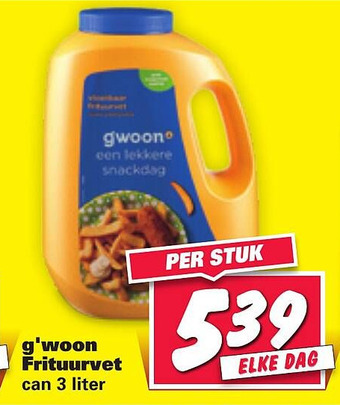 Nettorama g'woon Frituurvet aanbieding