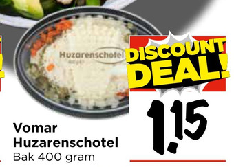 Vomar Voordeelmarkt Vomar Huzarenschotel aanbieding