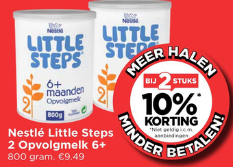 Vomar Voordeelmarkt Nestlé Little Steps 2 Opvolgmelk 6+ aanbieding