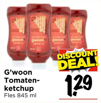 Vomar Voordeelmarkt G'woon Tomaten- ketchup aanbieding