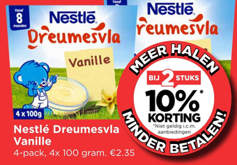 Vomar Voordeelmarkt Nestlé Dreumesvla Vanille aanbieding