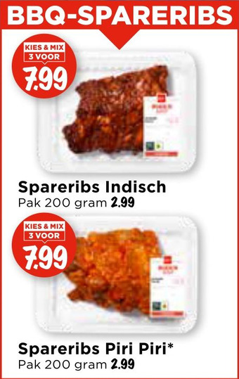 Vomar Voordeelmarkt Bbq-Spareribs aanbieding