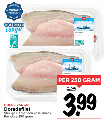 Vomar Voordeelmarkt Goede Vangst Doradefilet aanbieding