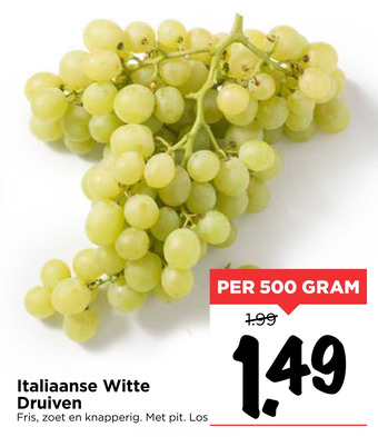 Vomar Voordeelmarkt Italiaanse Witte Druiven aanbieding