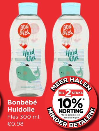 Vomar Voordeelmarkt Bonbébé Huidolie aanbieding