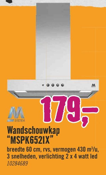 Hornbach Wandschouwkap "MSPK652IX" aanbieding