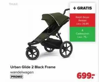 Baby-Dump Thule urban glide 2 black frame wandelwagen aanbieding