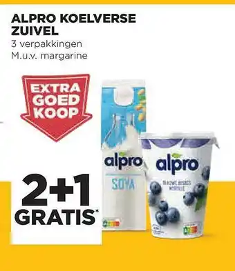 Jumbo Alpro koelverse zuivel aanbieding