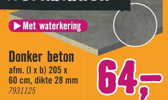 Hornbach Donker beton aanbieding