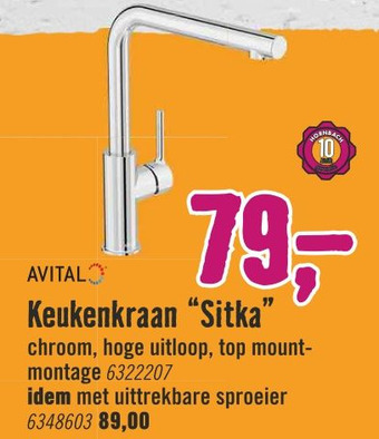 Hornbach Keukenkraan "Sitka" aanbieding