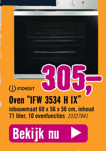 Hornbach Oven "IFW 3534 H IX" aanbieding