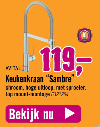 Hornbach Keukenkraan "Sambre" aanbieding